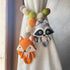 Woodland Animals and Felt Ball - Curtain Tie Pair